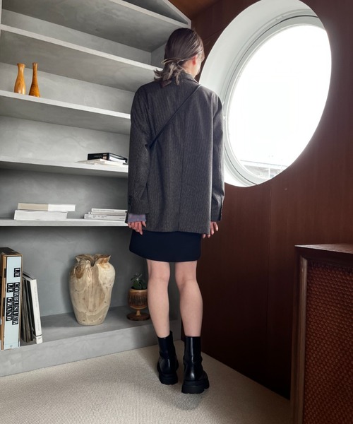 LOWRYS FARM(ローリーズファーム)の「テーラードジャケット 344594(テーラードジャケット・レディース・ブラック/アイボリー/ブラウン・FREE)」の15枚目の写真