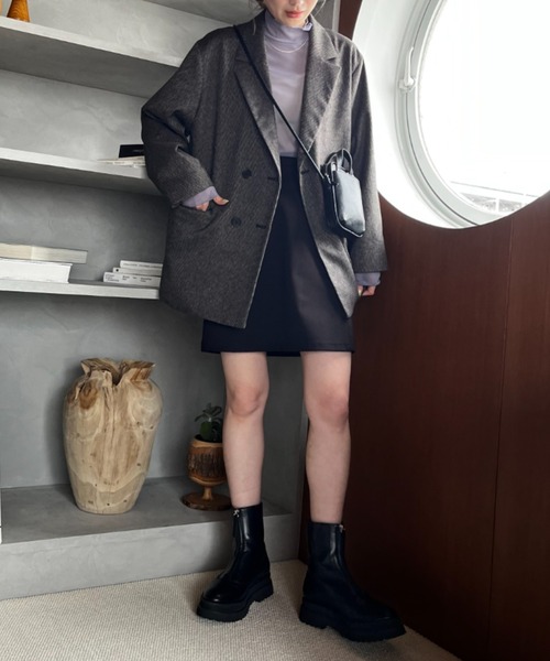 LOWRYS FARM(ローリーズファーム)の「テーラードジャケット 344594(テーラードジャケット・レディース・ブラック/アイボリー/ブラウン・FREE)」の19枚目の写真