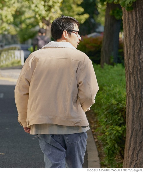 coca(coca)(コカ)の「メンズコーデュロイ裏ボアジャケット(その他アウター・メンズ・ブラック/ベージュ・M/L/XL)」の10枚目の写真
