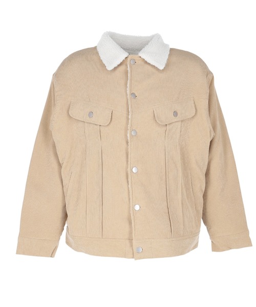 coca(coca)(コカ)の「メンズコーデュロイ裏ボアジャケット(その他アウター・メンズ・ブラック/ベージュ・M/L/XL)」の11枚目の写真