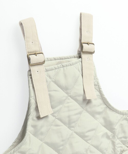 BRANSHES(ブランシェス)の「キルトIラインシルエットジャンパースカート(ジャンパースカート・キッズ・カーキ/ライトベージュ・100/110/120/130/140/150)」の16枚目の写真
