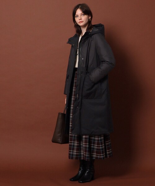 新品タグ付✨ ディニテコリエ　ロングダウン　2way マフラー付　異素材切り替え DRESSTERIOR（ドレステリア）の「◇【2WAY/昨年大ヒット】異素材