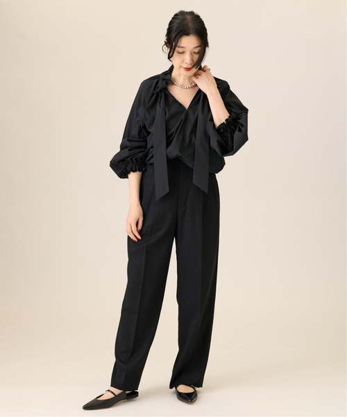 journal standard L'essage（ジャーナルスタンダードレサージュ）の「《追加》CPリボンブラウス（シャツ/ブラウス・レディース・ブルー系その他/ホワイト/ブラック・FREE）」の7枚目の写真