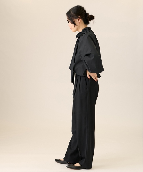 journal standard L'essage（ジャーナルスタンダードレサージュ）の「《追加》CPリボンブラウス（シャツ/ブラウス・レディース・ブルー系その他/ホワイト/ブラック・FREE）」の9枚目の写真