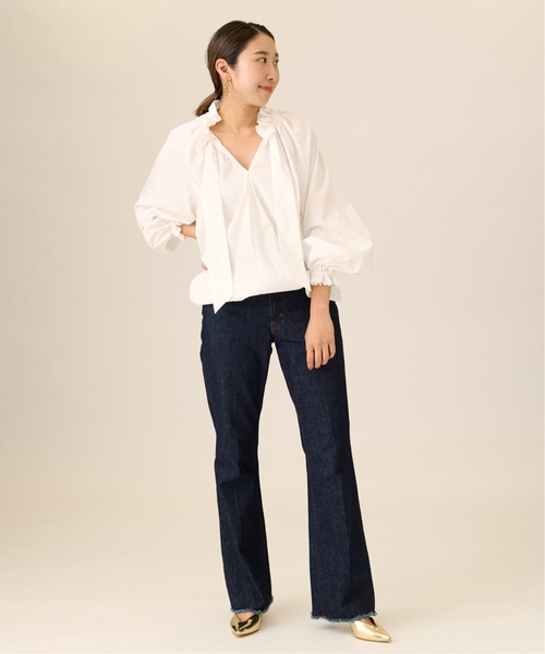 journal standard L'essage（ジャーナルスタンダードレサージュ）の「《追加》CPリボンブラウス（シャツ/ブラウス・レディース・ブルー系その他/ホワイト/ブラック・FREE）」の17枚目の写真