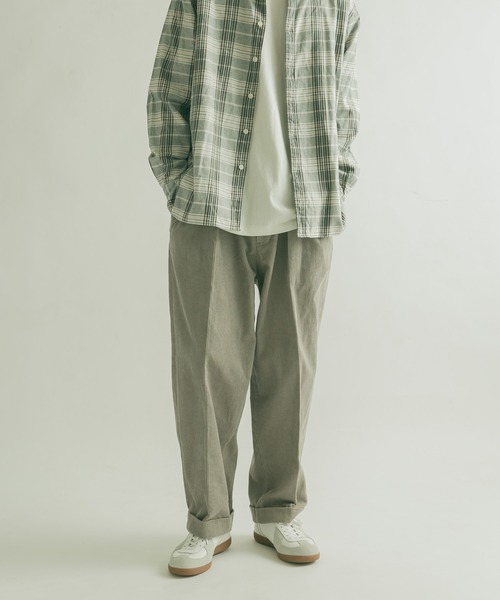 FORK&SPOON（フォークアンドスプーン）の「FORK&SPOON　コーデュロイパンツ（その他パンツ・メンズ・グレー/ブルー系その他/アイボリー・5/4）」の3枚目の写真