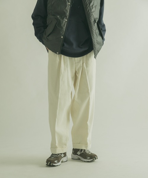 FORK&SPOON（フォークアンドスプーン）の「FORK&SPOON　コーデュロイパンツ（その他パンツ・メンズ・グレー/ブルー系その他/アイボリー・5/4）」の8枚目の写真