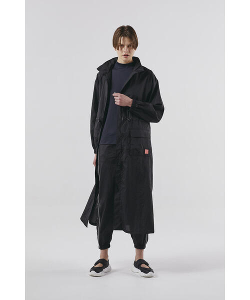 美品 NBB WEEKEND ナイロン撥水シワ加工 フルジップウインドコート NBB WEEKEND】ナイロン撥水シワ加工 フルジップウインドコート (LADIES)