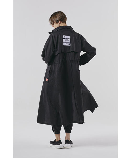 美品 NBB WEEKEND ナイロン撥水シワ加工 フルジップウインドコート NBB WEEKEND】ナイロン撥水シワ加工 フルジップウインドコート (LADIES)