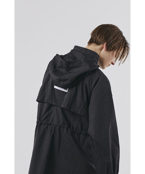 美品 NBB WEEKEND ナイロン撥水シワ加工 フルジップウインドコート NBB WEEKEND】ナイロン撥水シワ加工 フルジップウインドコート (LADIES