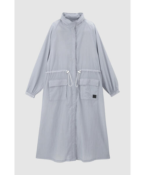 NBB WEEKEND】ナイロン撥水シワ加工 フルジップウインドコート (LADIES)