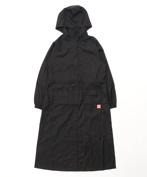 NBB WEEKEND】ナイロン撥水シワ加工 フルジップウインドコート (LADIES