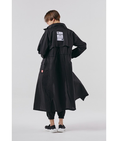 NBB WEEKEND】ナイロン撥水シワ加工 フルジップウインドコート (LADIES