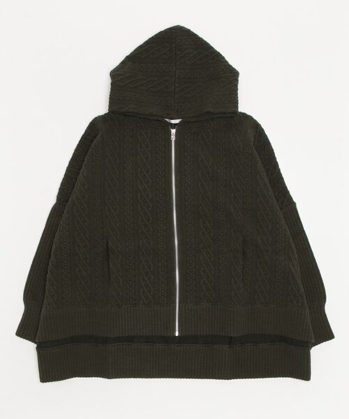 Giboulee（ジブール）の「FUKURE JQ HOODIE（パーカー・レディース・オフホワイト/ネイビー/カーキ・FREE）」の3枚目の写真