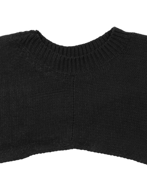 Figments（フィグメンツ）の「ニットボレロ（ニット/セーター・レディース・ブラック/ブルー/オフホワイト・FREE）」の9枚目の写真