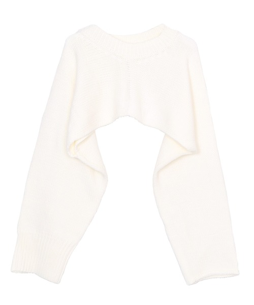 Figments（フィグメンツ）の「ニットボレロ（ニット/セーター・レディース・ブラック/ブルー/オフホワイト・FREE）」の22枚目の写真