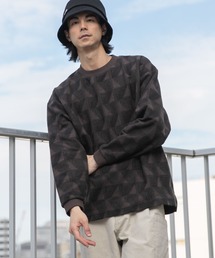 niko and...（ニコアンド）の「裏毛ジャカードプルオーバー（Tシャツ/カットソー・メンズ）」