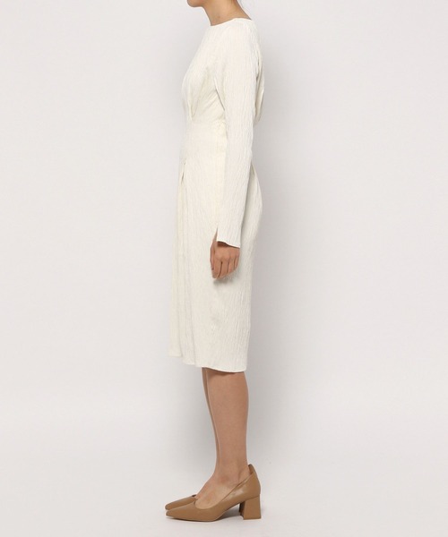 Love,Bonito（ラブボニート）の「アーリン テクスチャード ボートネック コラムドレス（ワンピース・レディース・クリーム/ブラック・X-SMALL/SMALL/MEDIUM/LARGE）」の11枚目の写真