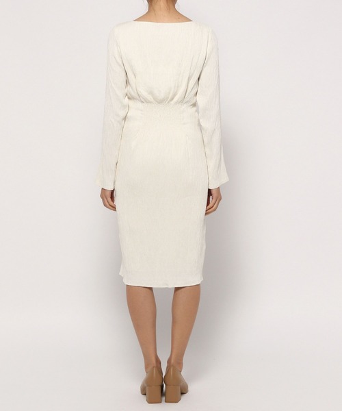 Love,Bonito（ラブボニート）の「アーリン テクスチャード ボートネック コラムドレス（ワンピース・レディース・クリーム/ブラック・X-SMALL/SMALL/MEDIUM/LARGE）」の12枚目の写真