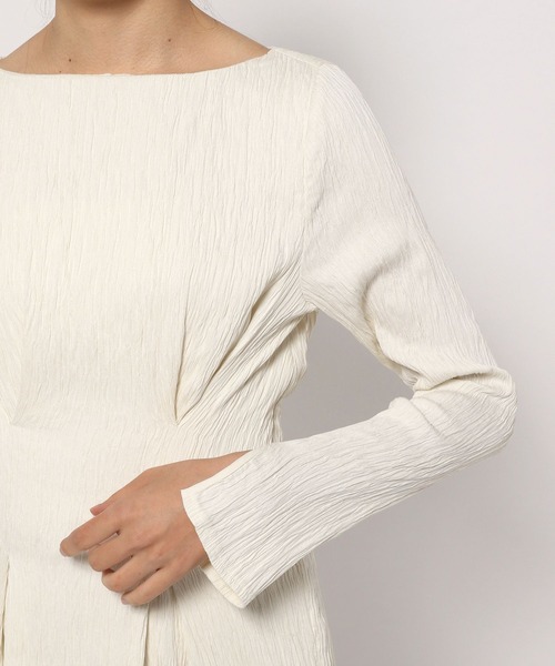 Love,Bonito（ラブボニート）の「アーリン テクスチャード ボートネック コラムドレス（ワンピース・レディース・クリーム/ブラック・X-SMALL/SMALL/MEDIUM/LARGE）」の14枚目の写真