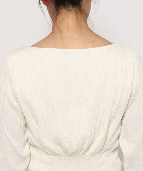 Love,Bonito（ラブボニート）の「アーリン テクスチャード ボートネック コラムドレス（ワンピース・レディース・クリーム/ブラック・X-SMALL/SMALL/MEDIUM/LARGE）」の18枚目の写真