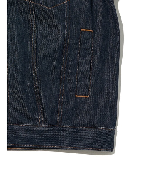 Levi's（リーバイス）の「Levi's/リーバイス XL TRUCKER JACKET（デニムジャケット・レディース・インディゴブルー/ダークインディゴブルー/ブラック/ノンウォッシュ/ブルー・M/S/XS/XXS/L）」の10枚目の写真