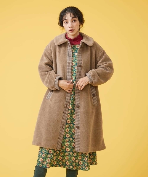 美品 Jocomomola ホコモモラ Bestia ボア ロングコート 楽天市場】Bestia ボア ロングコート／ホコモモラ（JOCOMOMOLA