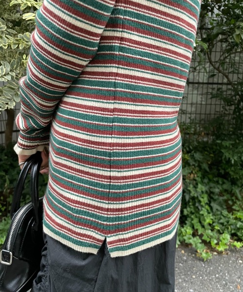 CIAOPANIC(チャオパニック)の「モックネックフレアスリーブニットプルオーバー(ニット/セーター・レディース・オフホワイト/ブラック/グリーン/ブルー・FREE)」の19枚目の写真