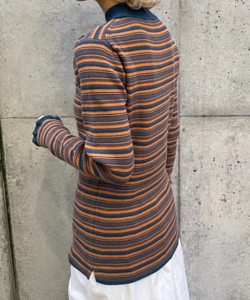 CIAOPANIC(チャオパニック)の「モックネックフレアスリーブニットプルオーバー(ニット/セーター・レディース・オフホワイト/ブラック/グリーン/ブルー・FREE)」の12枚目の写真