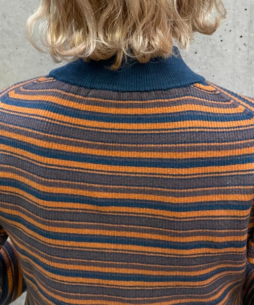 CIAOPANIC(チャオパニック)の「モックネックフレアスリーブニットプルオーバー(ニット/セーター・レディース・オフホワイト/ブラック/グリーン/ブルー・FREE)」の13枚目の写真