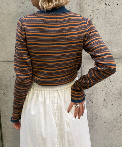 CIAOPANIC(チャオパニック)の「モックネックフレアスリーブニットプルオーバー(ニット/セーター・レディース・オフホワイト/ブラック/グリーン/ブルー・FREE)」の20枚目の写真