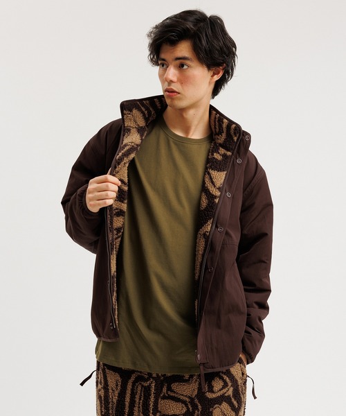 Saturdays NYC（サタデーズ ニューヨークシティ ）の「Spencer Spellout Polar Fleece Full Zip Jacket（その他アウター・メンズ・ブルー/ブラウン系その他2・M/L/XL/S/X-SMALL）」の3枚目の写真