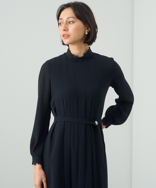 セール】シアードビーレースプリーツ ワンピース（ワンピース）｜ANAYI