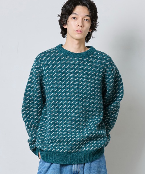 ビーンズ・クラシック・ラグ・ウール・セーター、クルーネック