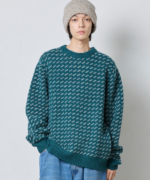 ビーンズ・クラシック・ラグ・ウール・セーター、クルーネック