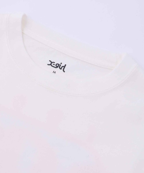 X-girl（エックスガール）の「COSMIC L/S TEE（Tシャツ/カットソー・レディース・ライトグリーン/ホワイト/ブラック・XL/S/L/M）」の6枚目の写真