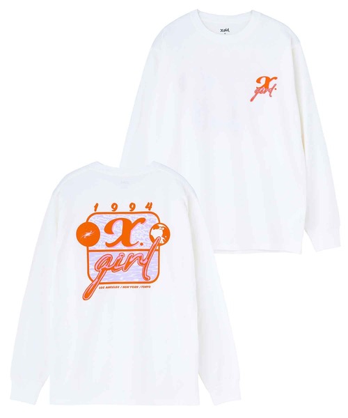 X-girl（エックスガール）の「COSMIC L/S TEE（Tシャツ/カットソー・レディース・ライトグリーン/ホワイト/ブラック・XL/S/L/M）」の17枚目の写真