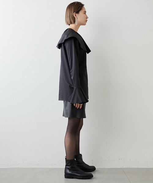 Whim Gazette（ウィムガゼット）の「ツイルフリルカラーブラウス
