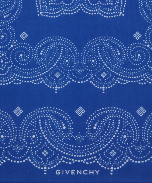 GIVENCHY（ジバンシイ）の「GIVENCHY 4G cotton bandana（バンダナ/スカーフ・メンズ・ブルー・FREE）」の2枚目の写真
