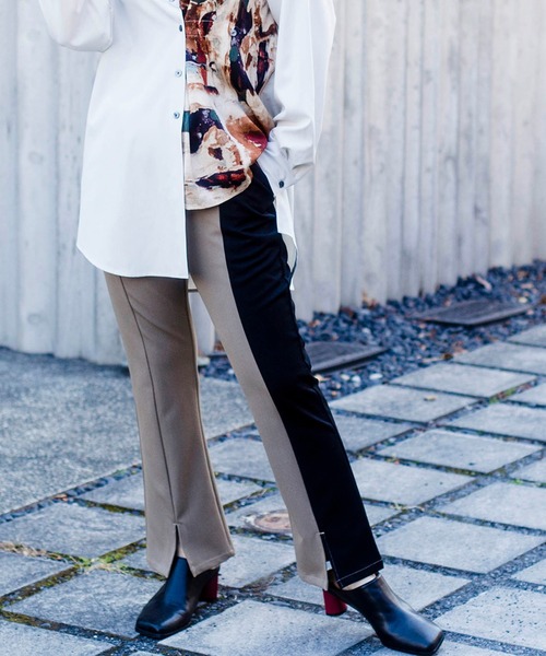 【セール】セミフレアースリットストレッチパンツ（その他パンツ）｜OSMOSIS（オズモーシス）