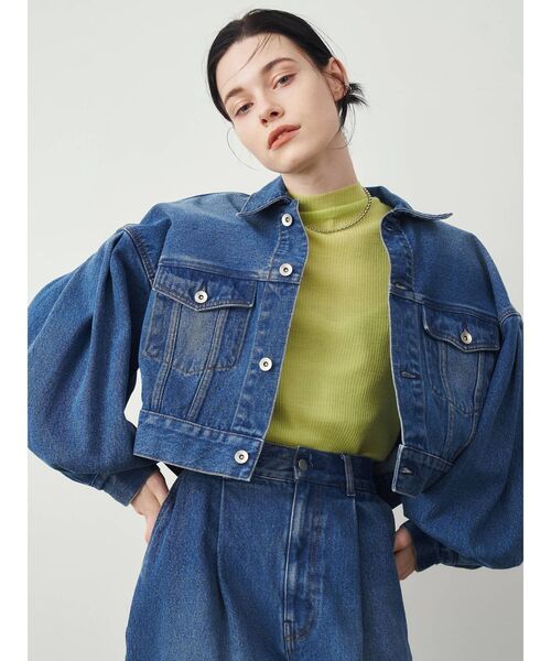 ELENDEEK（エレンディーク）の「ウールミックスシアーニット（ニット/セーター・レディース・ライトグリーン/ブラック/ライトベージュ/オフホワイト・FREE）」の9枚目の写真