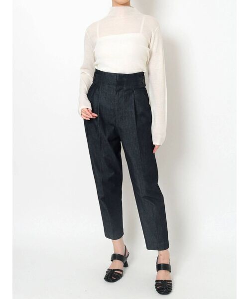 ELENDEEK（エレンディーク）の「ウールミックスシアーニット（ニット/セーター・レディース・ライトグリーン/ブラック/ライトベージュ/オフホワイト・FREE）」の22枚目の写真