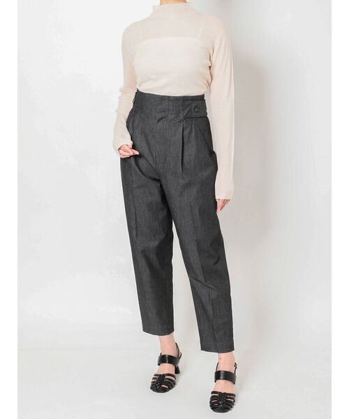 ELENDEEK（エレンディーク）の「ウールミックスシアーニット（ニット/セーター・レディース・ライトグリーン/ブラック/ライトベージュ/オフホワイト・FREE）」の19枚目の写真