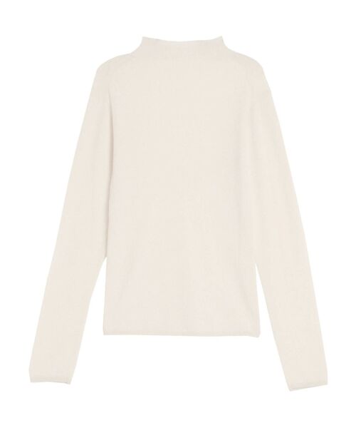 ELENDEEK（エレンディーク）の「ウールミックスシアーニット（ニット/セーター・レディース・ライトグリーン/ブラック/ライトベージュ/オフホワイト・FREE）」の14枚目の写真