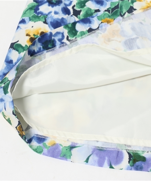 La TOTALITE（ラトータリテ）の「サトウサンコラボ.フラワーフレアースカート。（スカート・レディース・ネイビー/ピンク・38/36）」の12枚目の写真