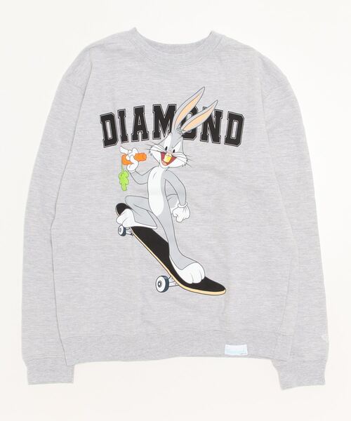 Diamond SUPPLY CO.(ダイアモンドサプライ)の「Diamond Supply Co./ダイアモンド スウェット D20DMPE313(スウェット・メンズ・ホワイト/グレー・L/M)」の1枚目の写真