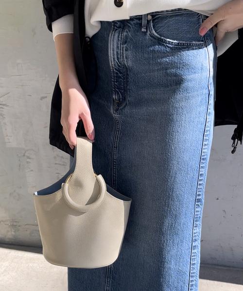 HASHIBAMI（ハシバミ）の「【Hashibami】 別注リバーシブルバッグ（ハンドバッグ・レディース・イエロー/アイボリー・FREE）」の5枚目の写真