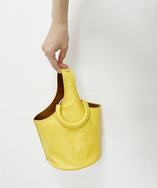 HASHIBAMI（ハシバミ）の「【Hashibami】 別注リバーシブルバッグ（ハンドバッグ・レディース・イエロー/アイボリー・FREE）」の7枚目の写真