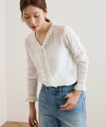 FRAMeWORK | レースフリルブラウス(シャツ/ブラウス)