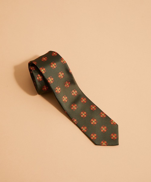 JUNRED(ジュンレッド)の「小紋柄ネクタイ(ネクタイ・メンズ・グリーン/ネイビー/ダークブラウン/グリーン系その他/ブルー系その他/ブラウン・FREE)」の4枚目の写真